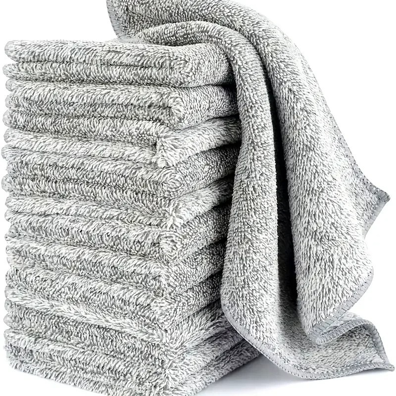 Microfiber Cleaning Cloths Lint Free Soft Car Kitchen Household Towels 1/5/10PCS