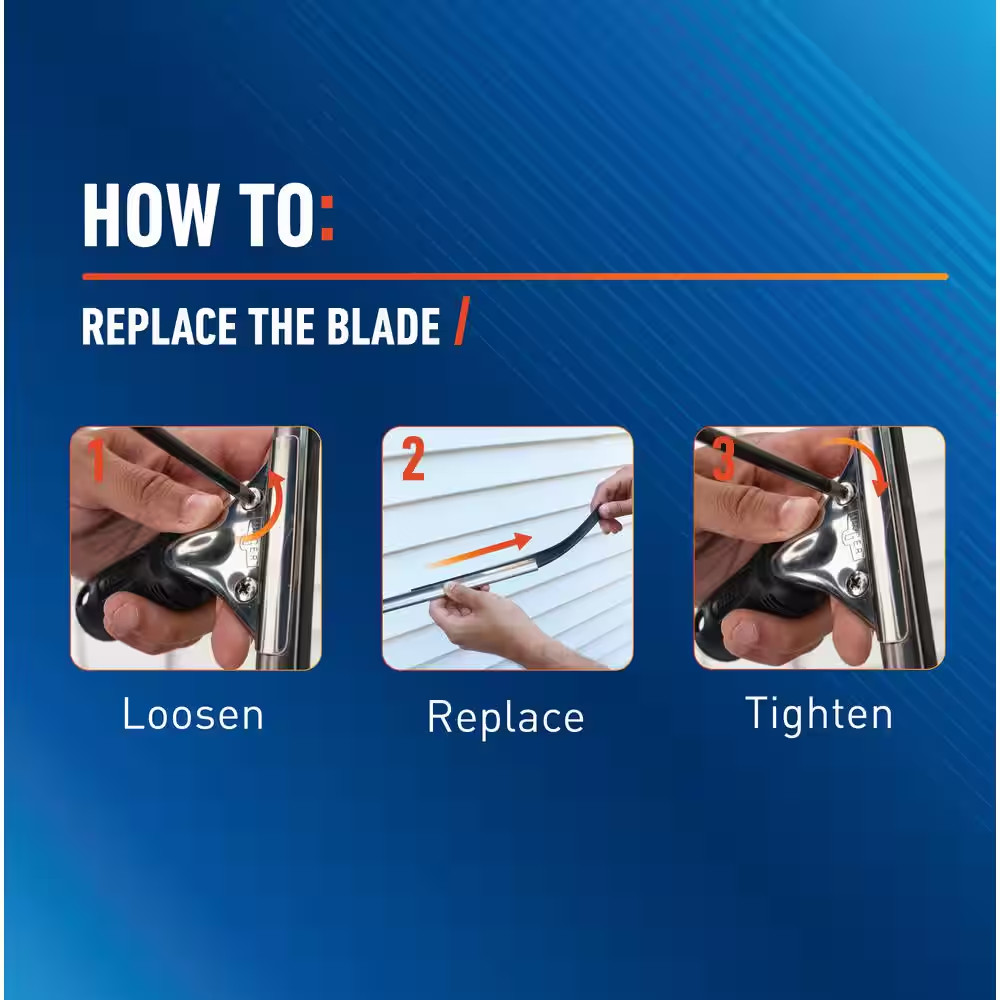 16 In. Performance Grip Squeegee with Bonus Rubber Blade