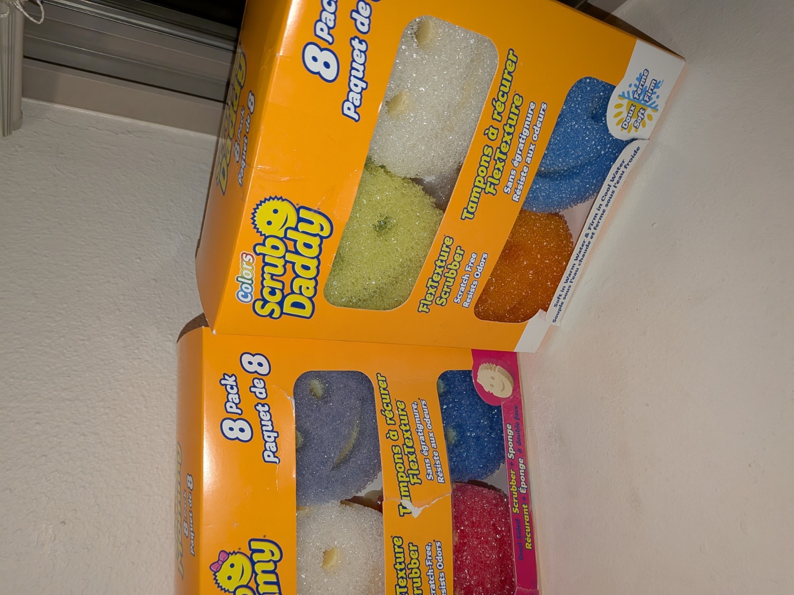 Two ScrubDaddy Mommy Dual-Sided Scrubber Sponge Scratch Free, two 8pk