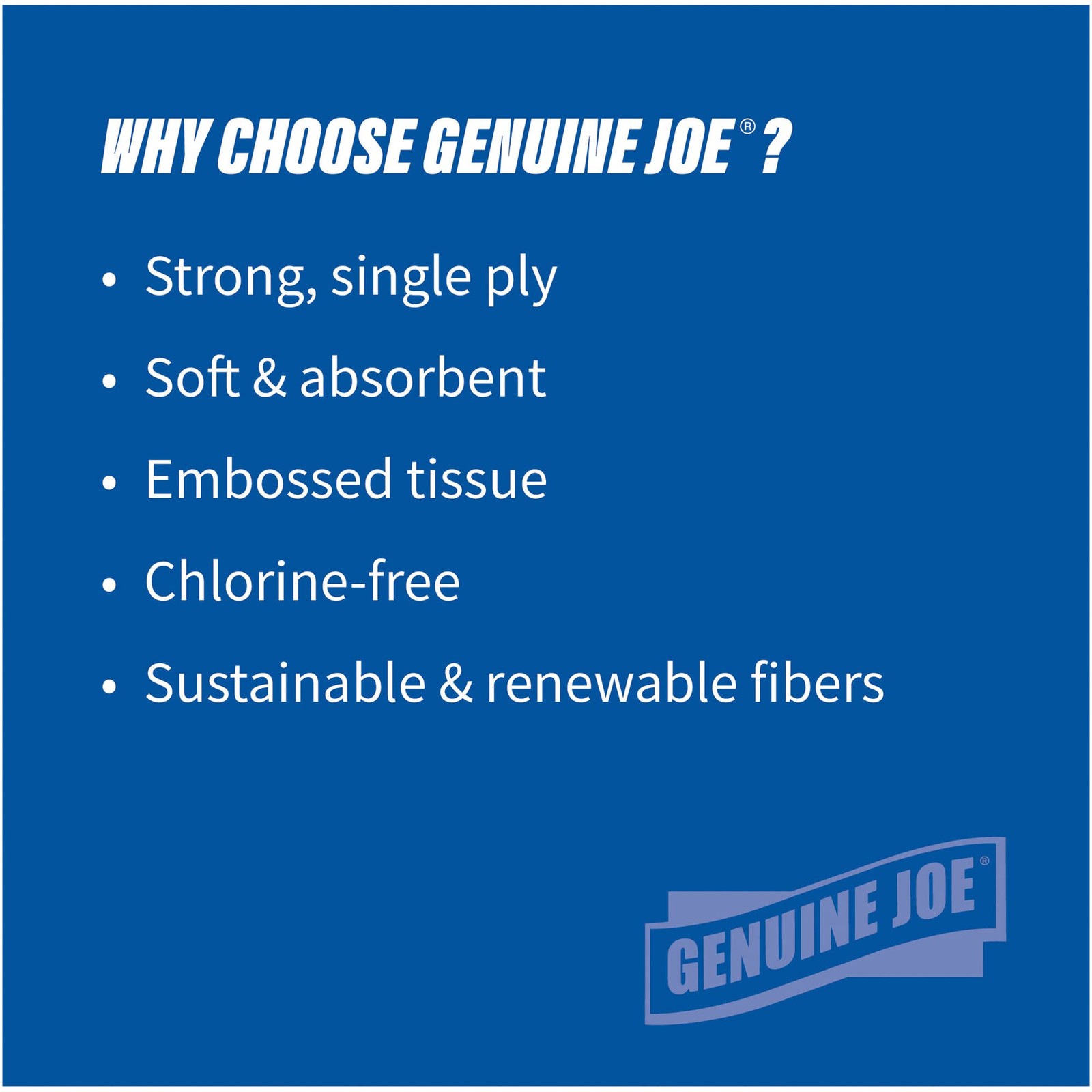 Genuine Joe 96007 Solutions 1-ply Hardwound Towels (Pack of 6)