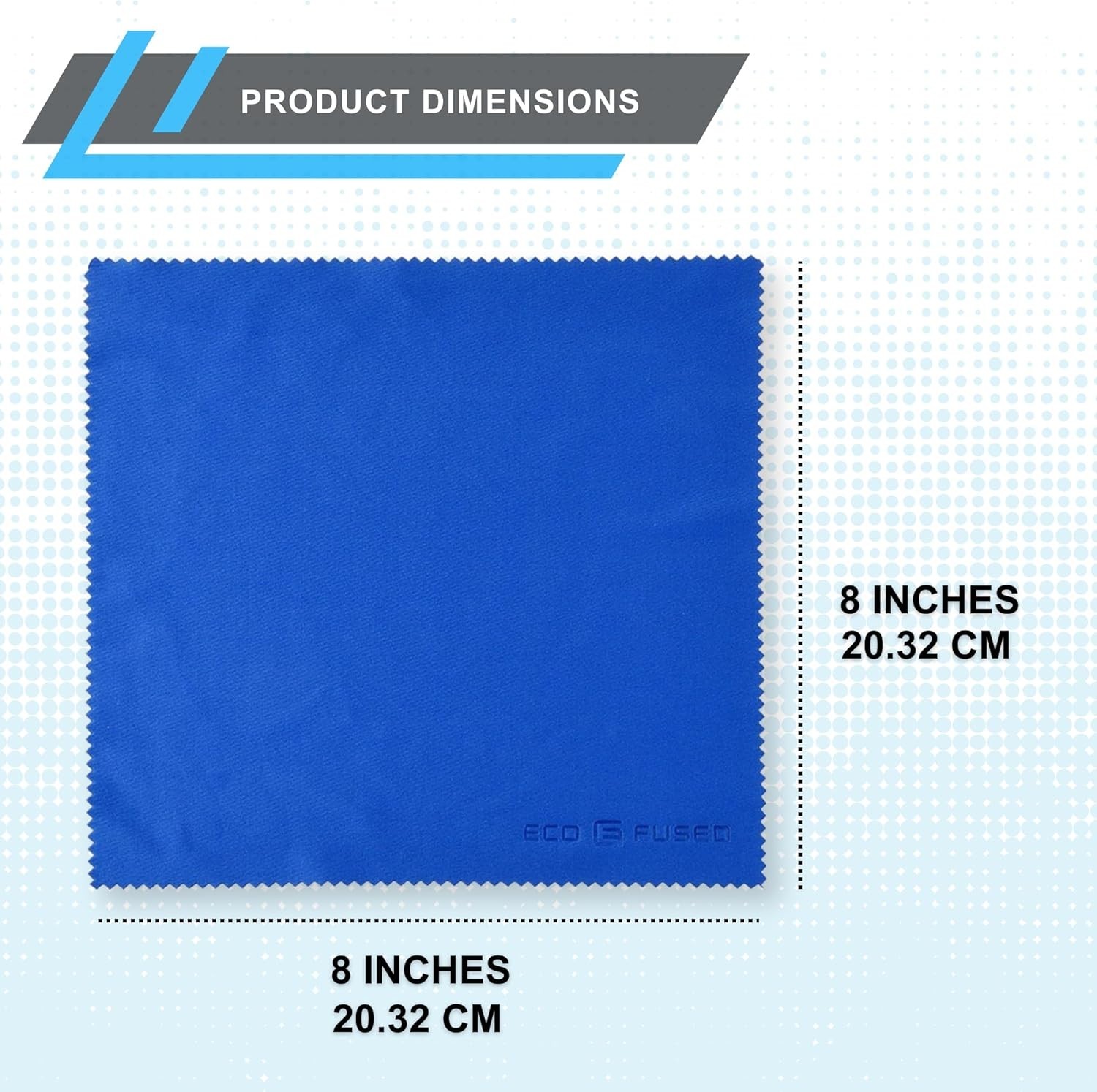 Durable 8×8 Microfiber Cleaning Cloths – 5 Pack Eyeglass and Lens Wipes