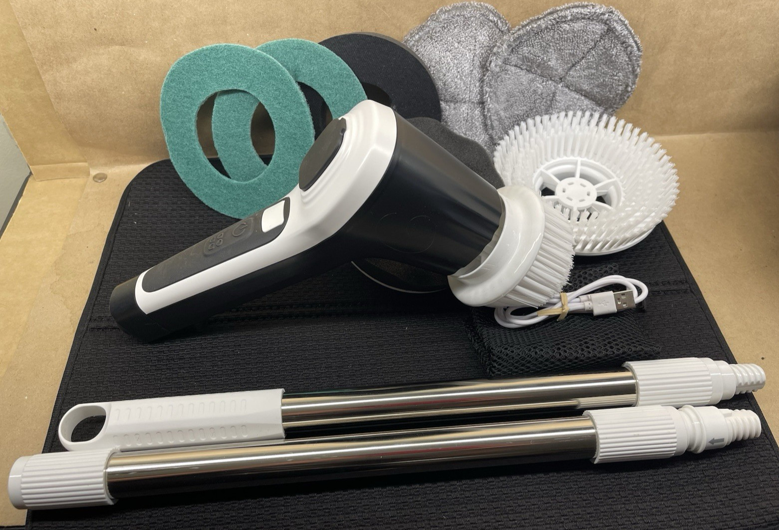 8 IN 1 Cordless Electric Cleaning Brush Spin Scrubber DB-9001 Rechargeable