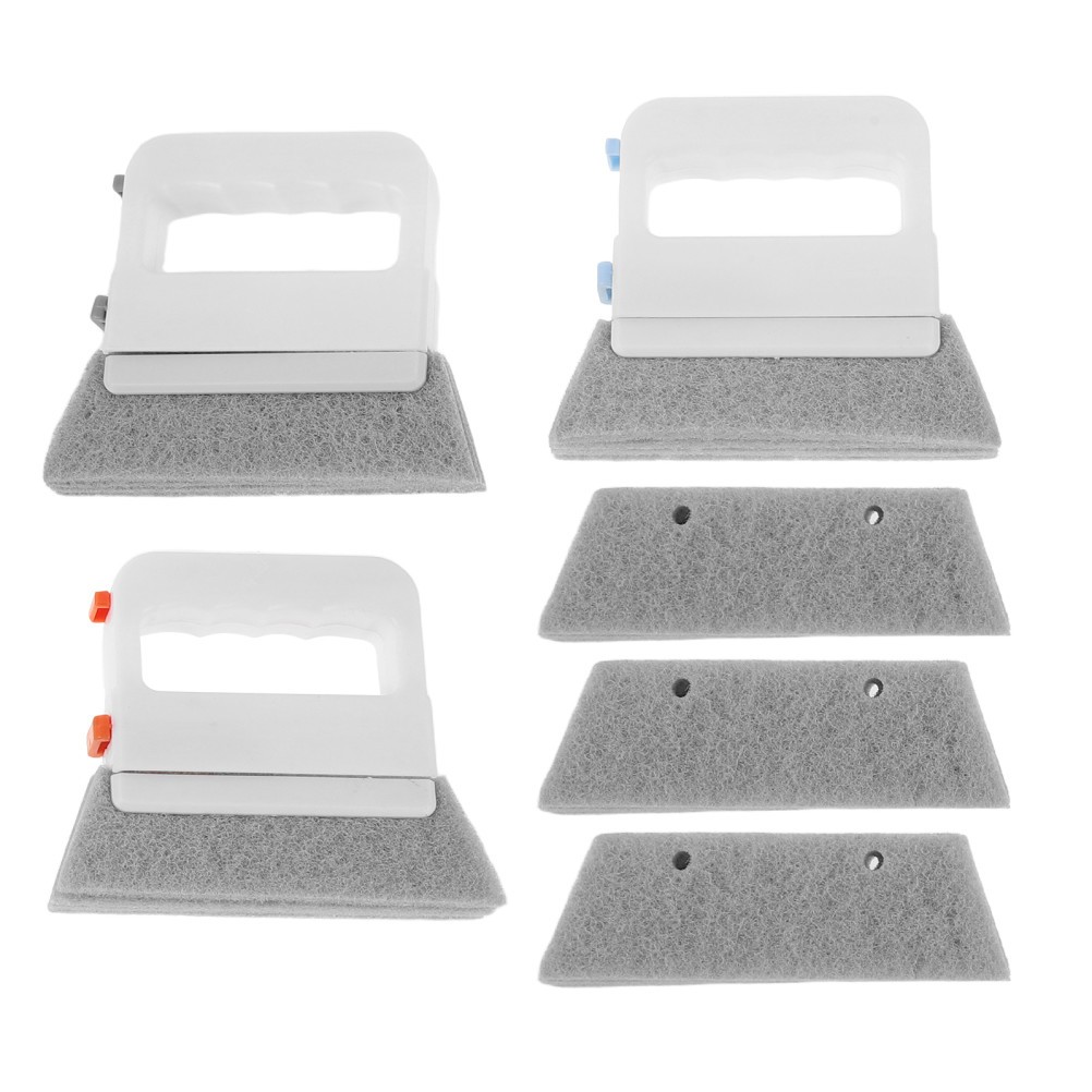 3Pcs Reusable Window Track Groove Cleaners with Ergonomic Handle Assorted Colors