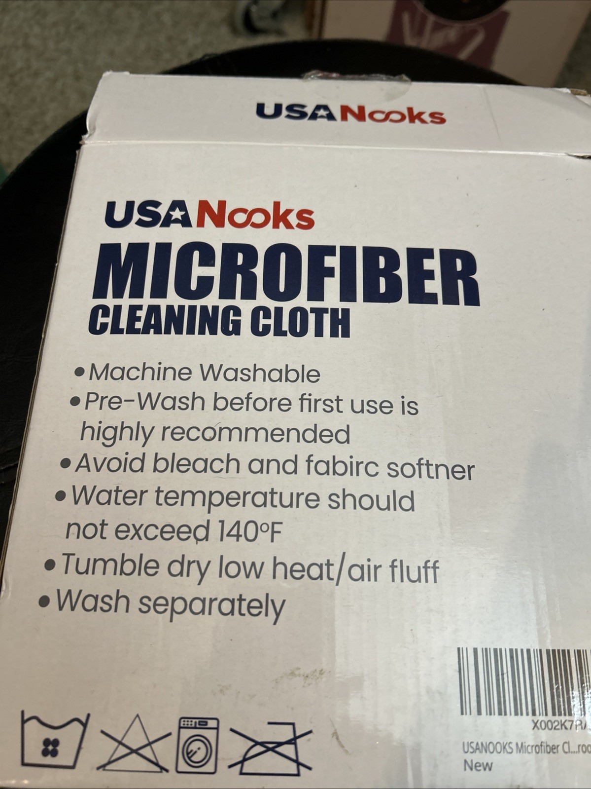 USANOOKS Microfiber Cleaning Cloth Grey – 12 Pcs (12.5″x12.5″) – bin 11