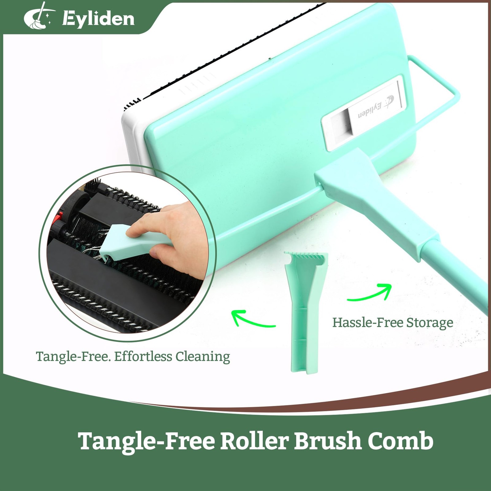 X-Large Carpet Sweeper – Quiet Manual Sweeper for Carpets & Rugs
