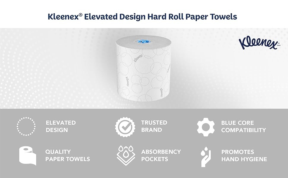 Professional Hard Roll Paper Towels, Bulk (54471), Hardwound, Elevated Design,