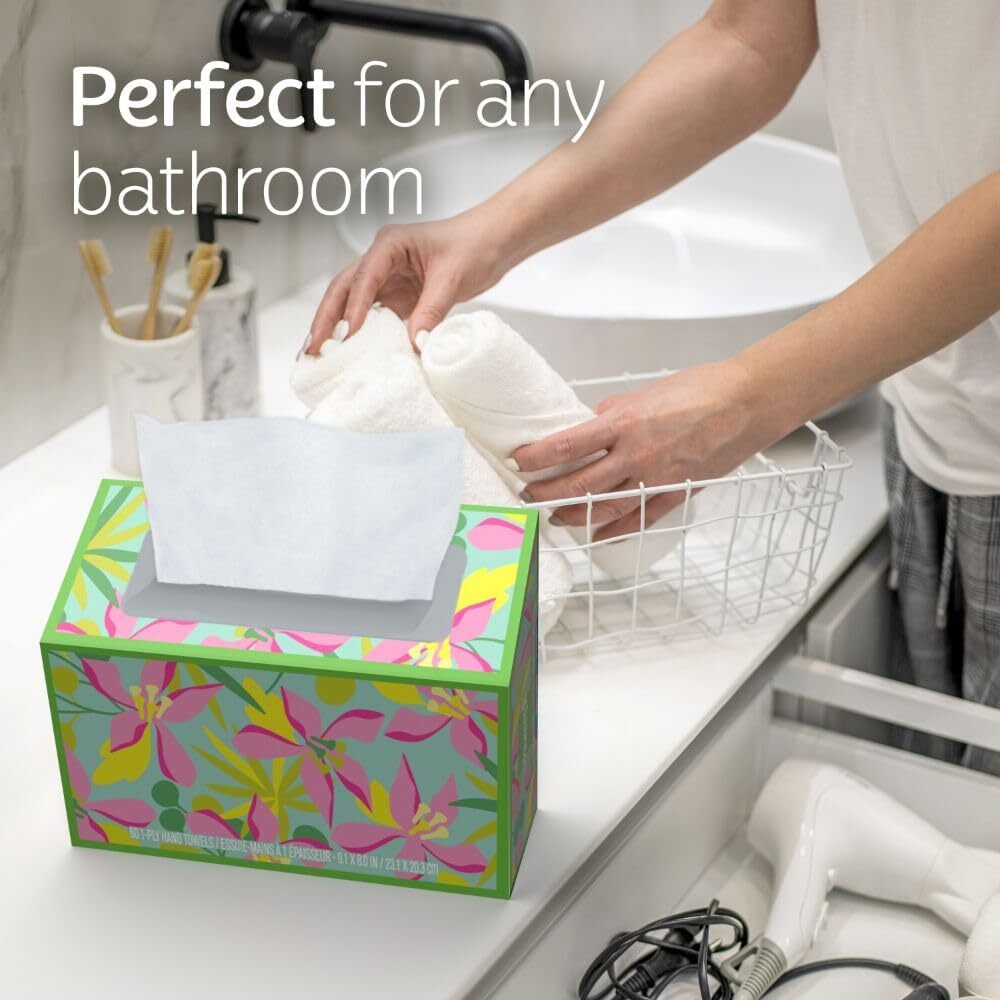 Kleenex Disposable Paper Hand Towels, 6 Boxes, 60 60 Count (Pack of 6), White