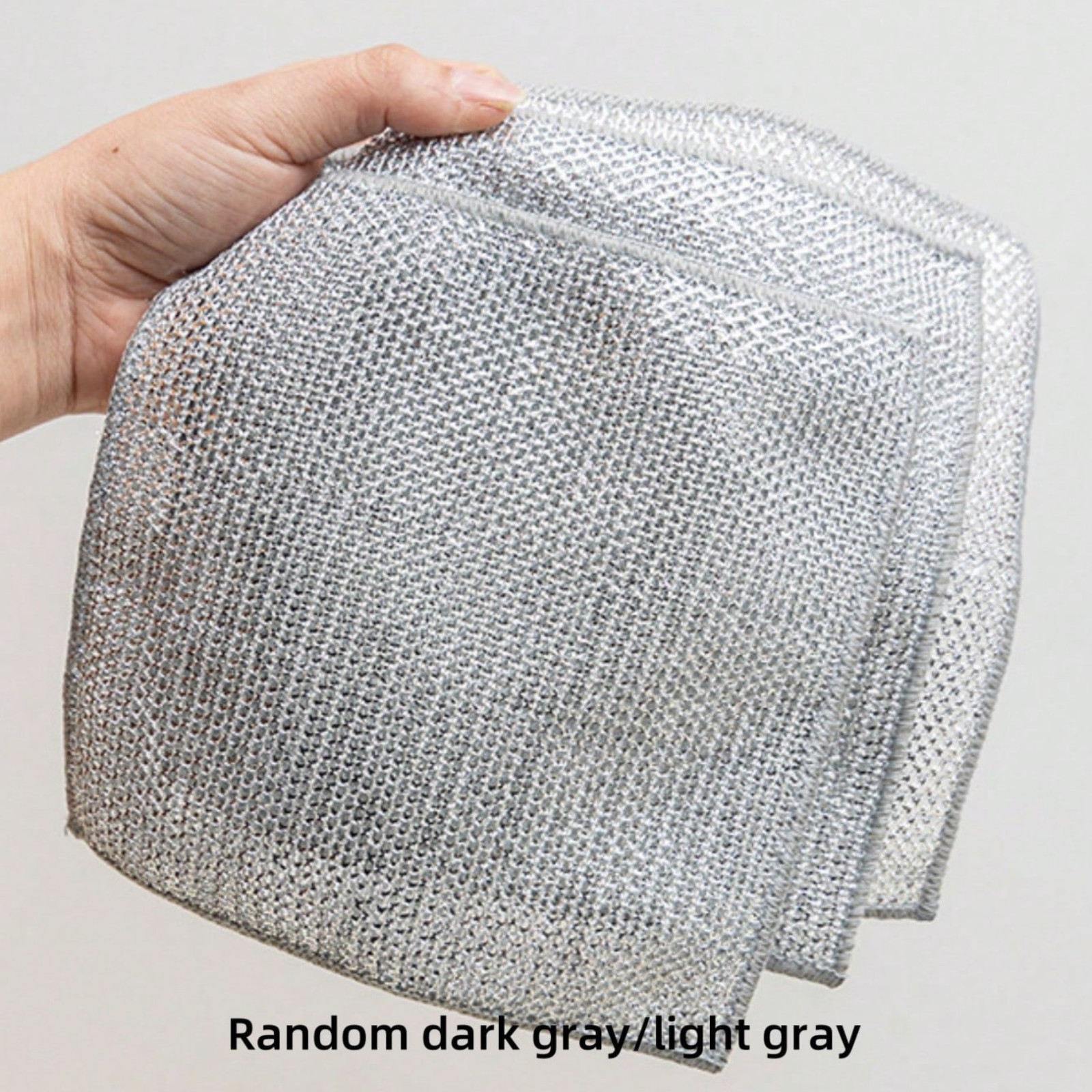 10PCS Metal Mesh Dish Scrubber Pads Reusable Wire Cleaning Cloth Kitchen Rags US