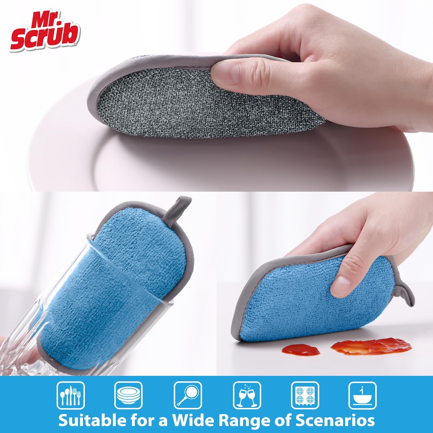 Sponges Kitchen Dish Sponge for Washing Dishes Cleaning Kitchen, All-Purpose,
