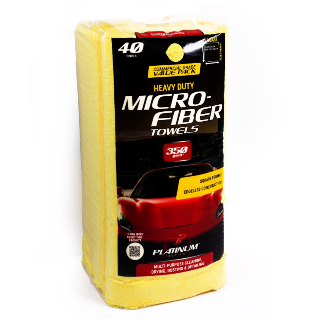 Platinum Series 40 Pack Premium Microfiber Auto and Home Detailing Towels