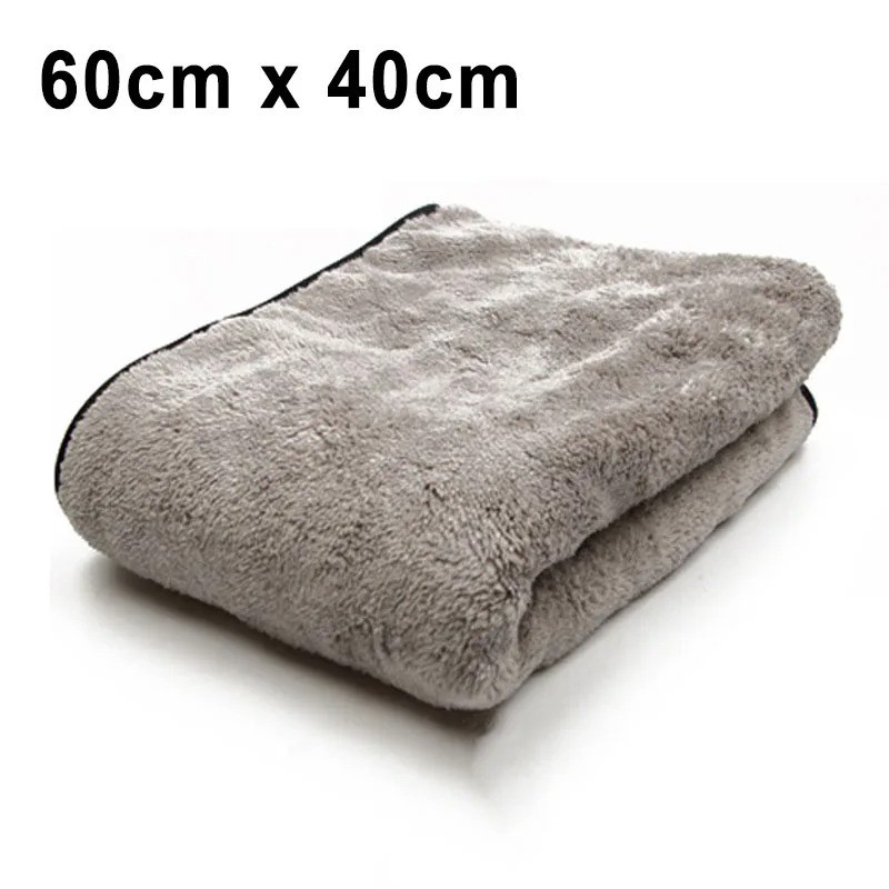 Dark Gray Microfiber Car Wash Drying Towel Dialed Water Drying Towel