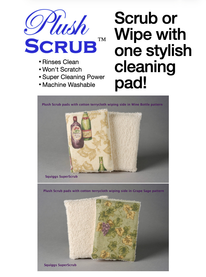 24 Bulk Pack SuperScrub Variety Mix Non Scratch Pads Lot: 18 Plush 6 Regular