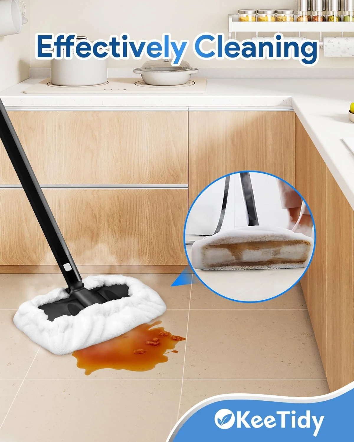 Reusable Steam Mop Pads – 6 Pack Microfiber for Multi-Surface Cleaning