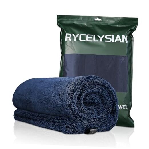 24″ x 36″ Twisted-Loop Car Drying Towel, 1500GSM Microfiber Cleaning Cloth