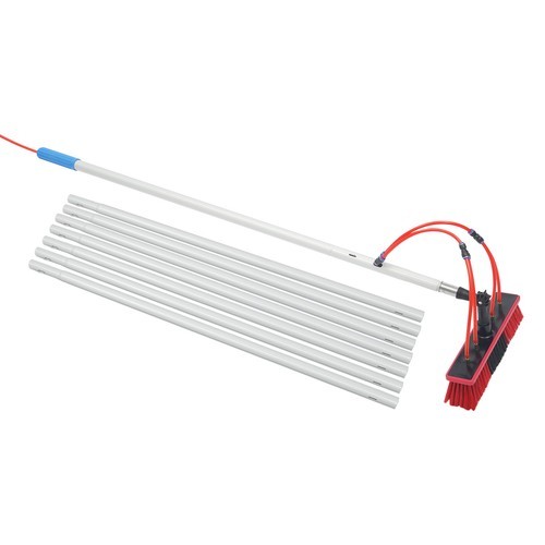 Solar Panel Window Cleaning Tool Outdoor Cleaning Brush & Pole Cleaning Kit