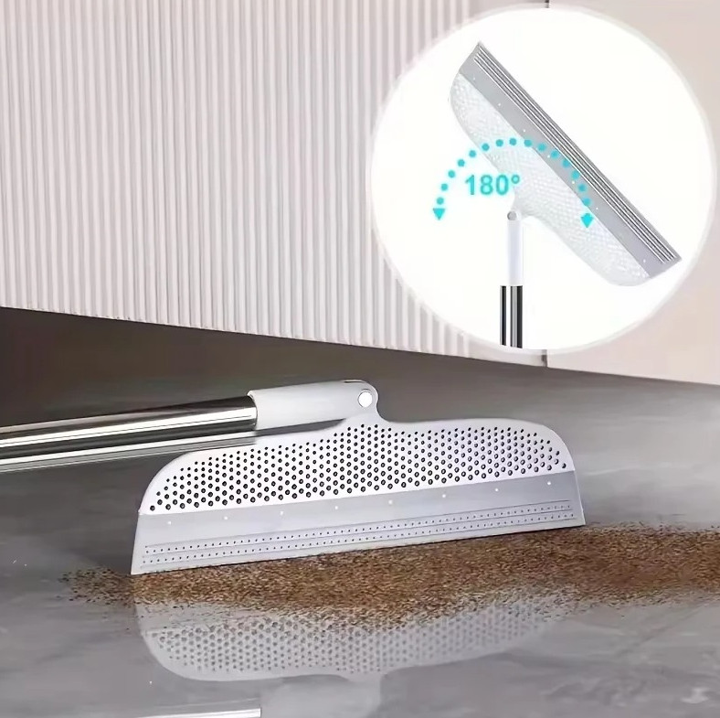 1pc Silicone Scraper Broom Magic Floor Squeegee Glass Cleaning Mop Tool – NEW