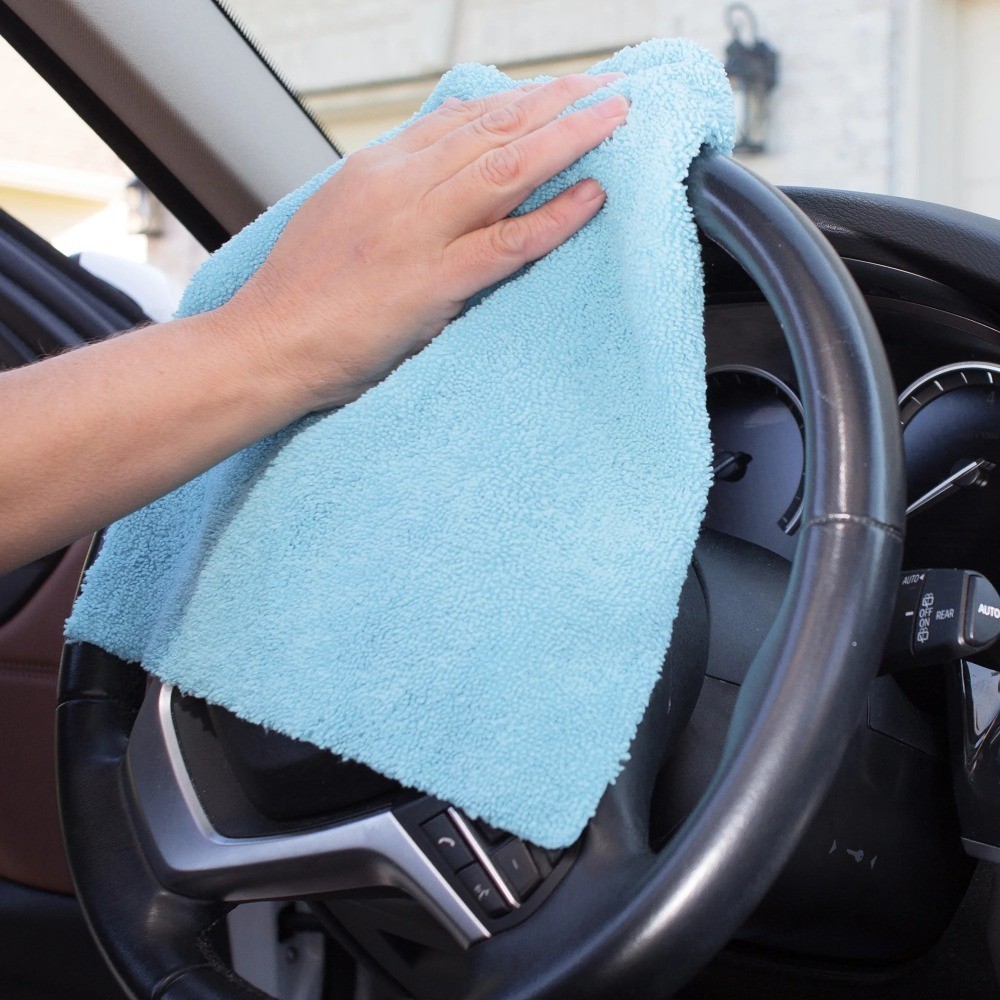 Microfiber Car Wash Towels 15×15 Inch Soft Cleaning Cloths for Detailing Glass