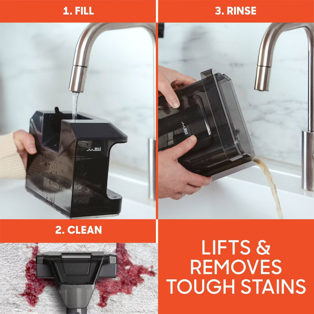 Sharper Image Stain Cleaner Portable Spot Vacuum 16 Ft Cord Black