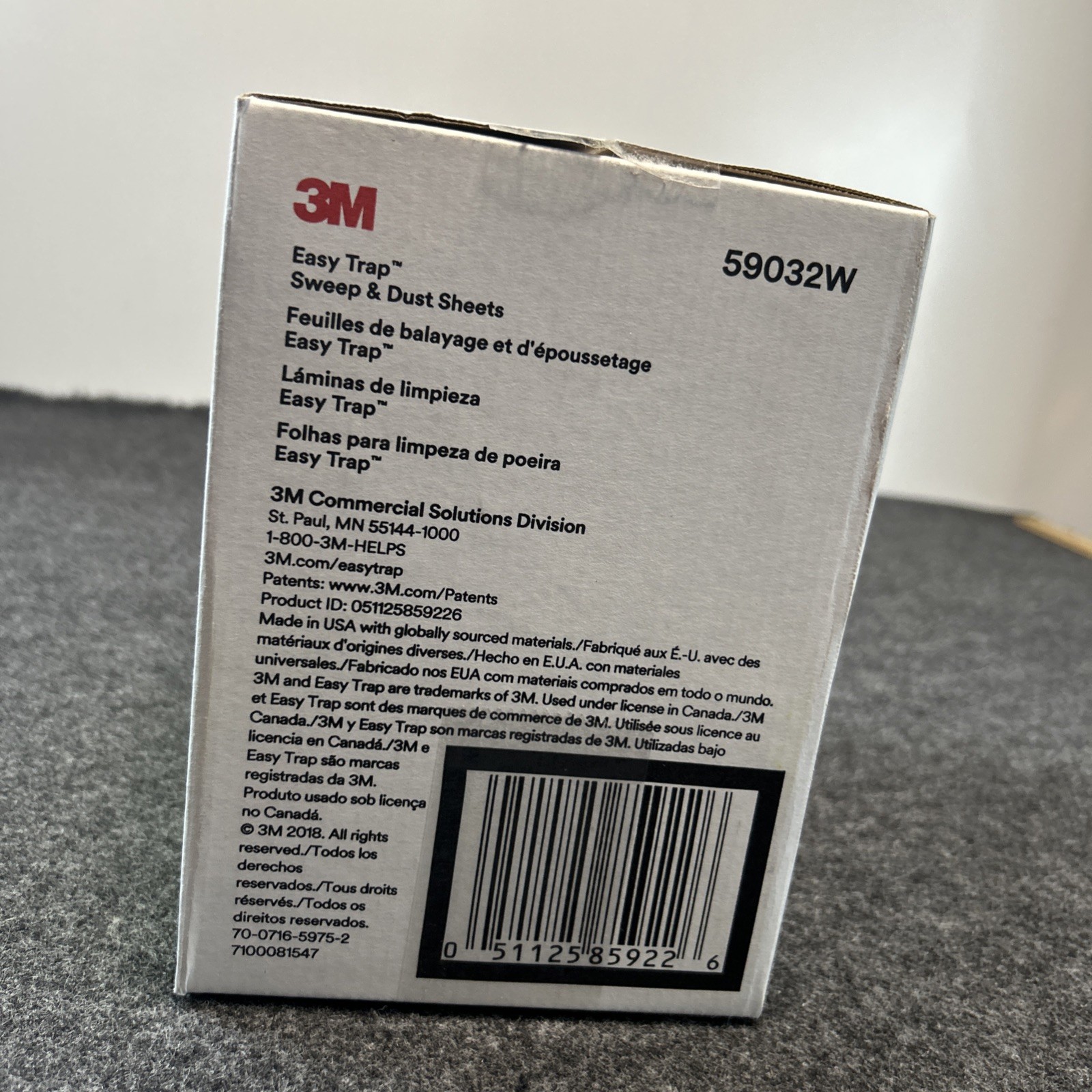3M Easy Trap Sweep & Dust Sheets 5″ X 6″ x 30ft Roll White 60-Ct Box 59032W NEW