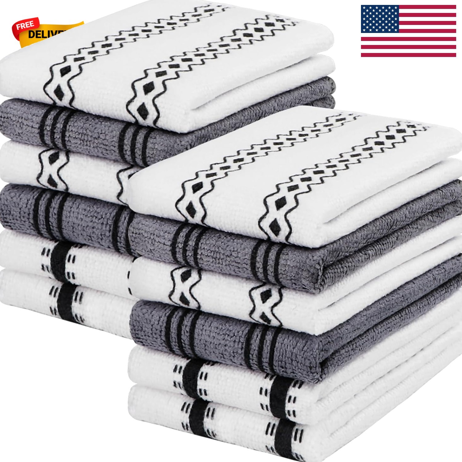 Elegant 12-Pack Microfiber Cleaning Cloths – Lint Free & Highly Absorbent