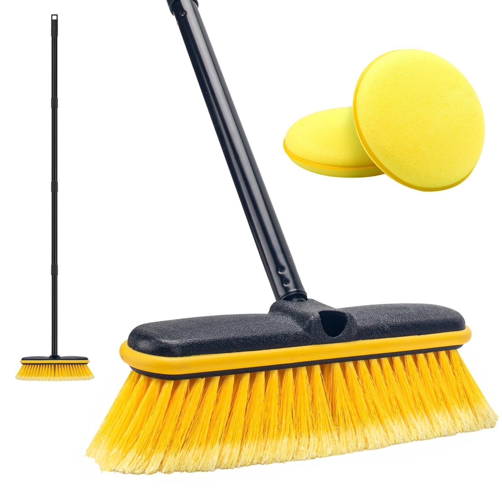 Exterior Vehicle Washing Wand Broom Cleaner Tool Solar Panel Window Scrub Kit US