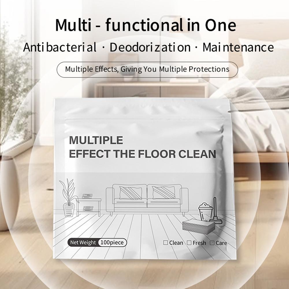 Water Soluble Floor Mopping Sheets for Hardwood Tile Laminate Marble Floors