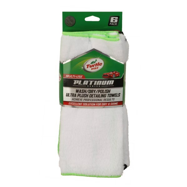 6pk Fluffy Microfiber Detail Towels: Automotive Cleaning, Polyester
