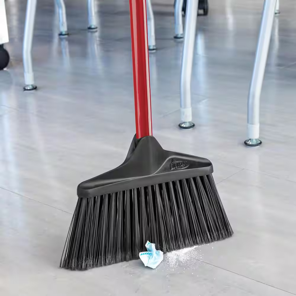 10 In. High Power Lobby Broom with Steel Handle