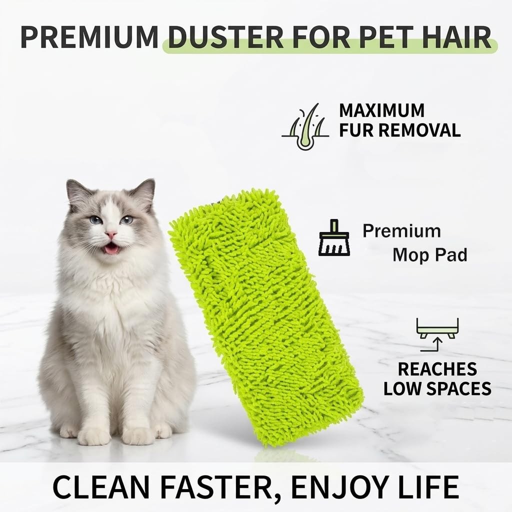 Reusable Microfiber Mop Pads 3 Pack,Compatible with Swiffer Sweeper Mop, Repl…