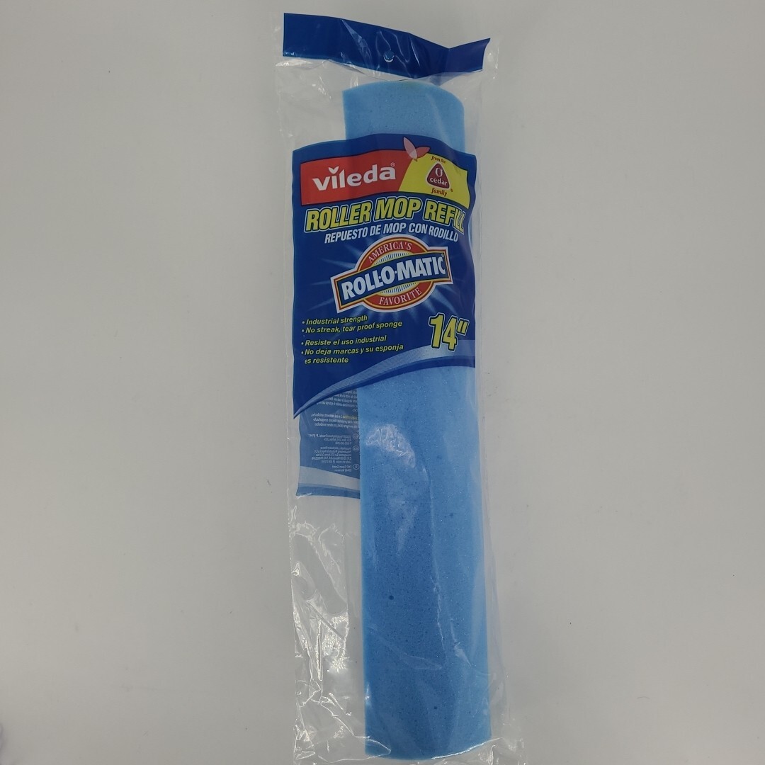 Vileda Professional Roll-O-Matic ® Original Sponge Roller Mop Refill 14″ RARE