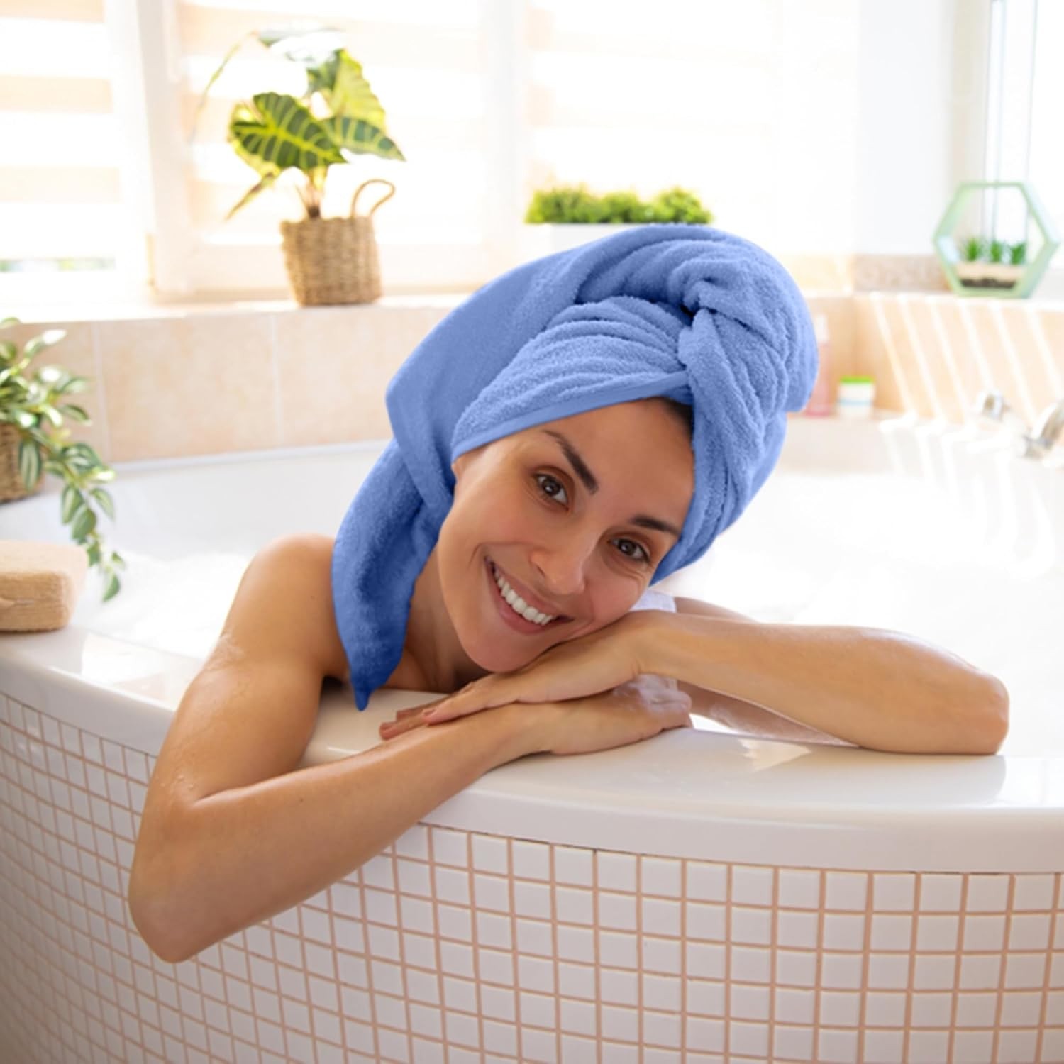 100% Cotton Bath Towels-27x54inch – 6 Pack Shower Towels – Light Weight, Ultra