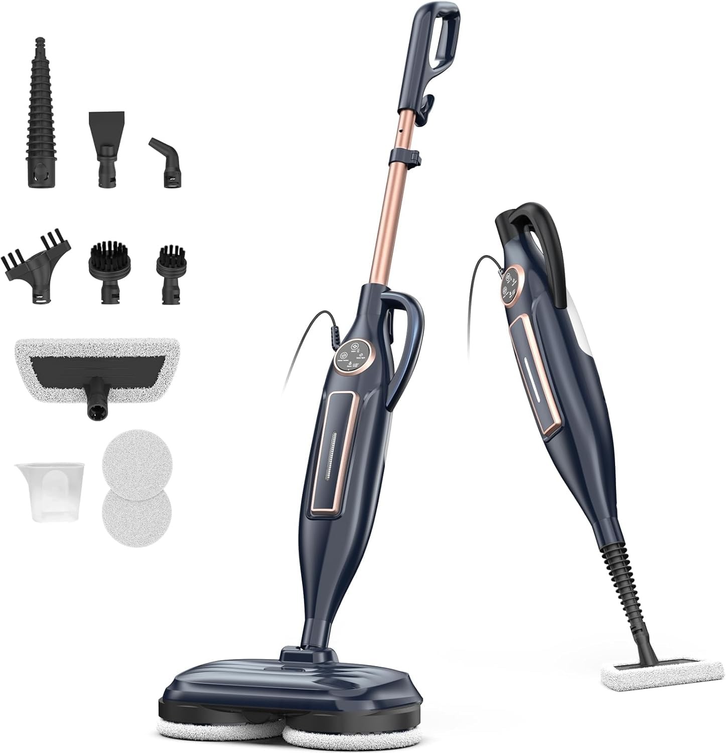 DEVOAC VM6 Scrubbing Steam Mop with Rotating Mop Pads 10 in 1 Steam Mop