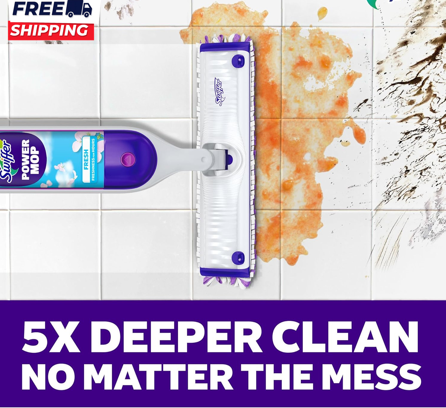 Powermop Multi-Surface Mop Kit for Floor Cleaning Fresh Scent Mopping Kit