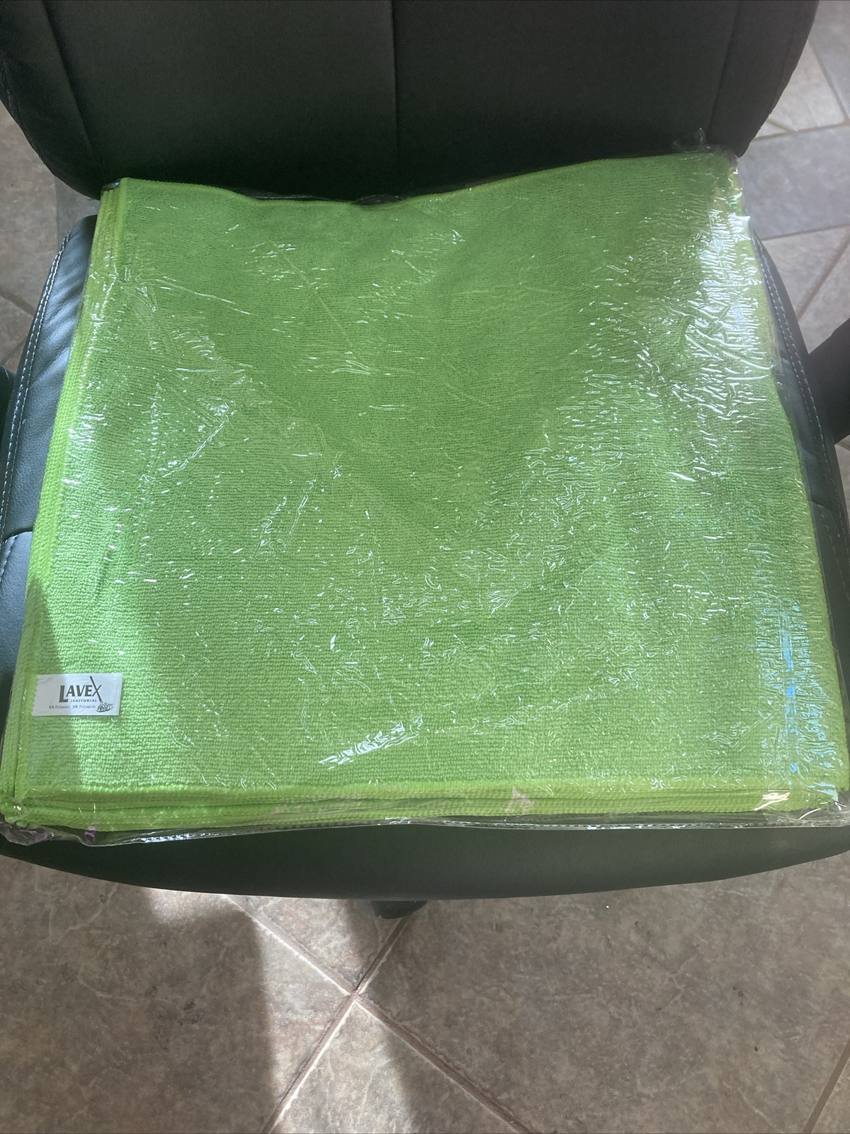 16″ x 16”Green Microfiber General Purpose Cloth – 12/Pack
