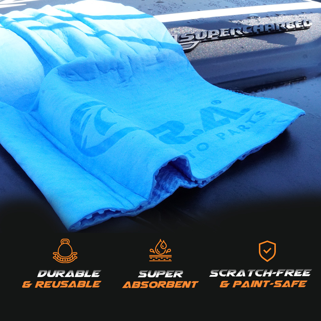 Synthetic 3pk REUSABLE Cleaning Chamois Cloth for Car Home Garden 17”x13”