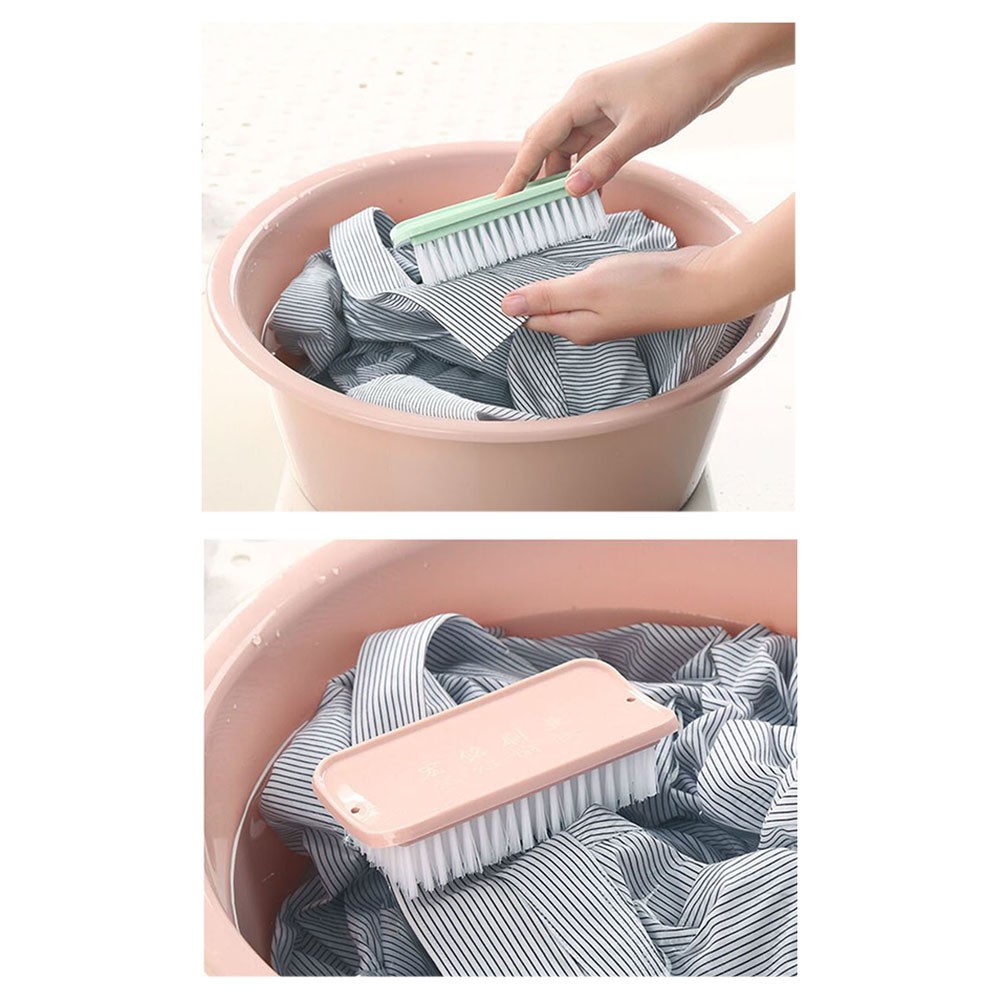 3Pcs Reusable Multi Use Cleaning Brush Plastic Handle Assorted Colors