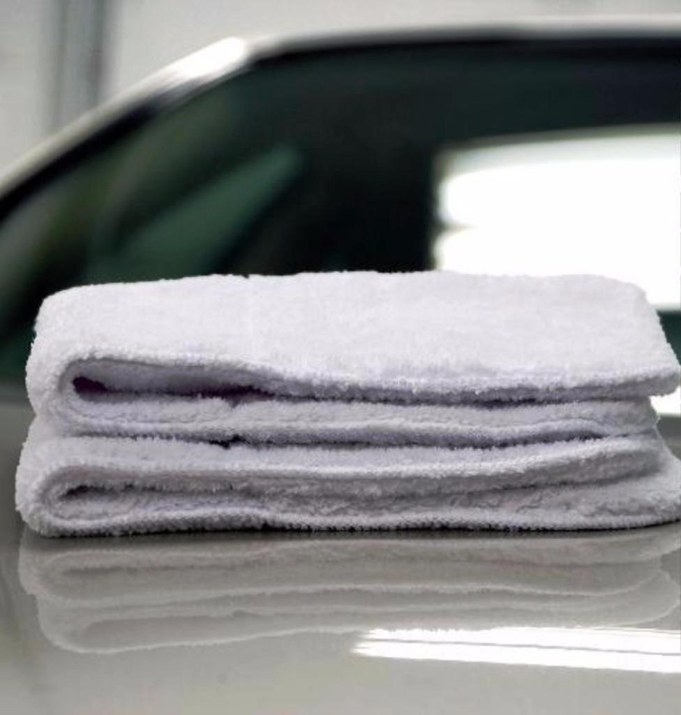 Monster White Fluffy 16″x16″ Extra Thick Korean Microfiber Deluxe Drying Towel