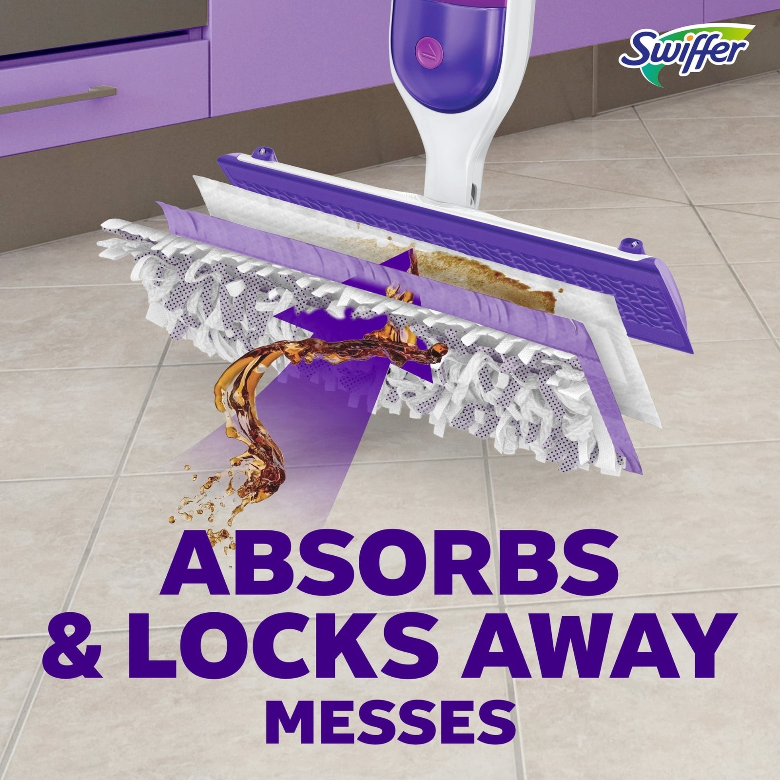 Swiffer PowerMop Floor Cleaning Kit Tile Vinyl Laminate Wood FREESHIP