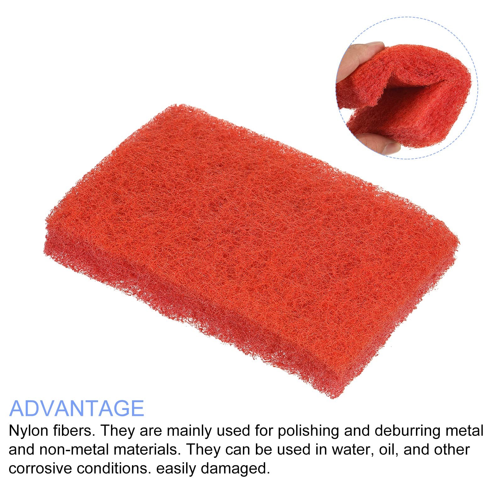 Scouring Pad (15 x 10cm/6″x 4″) 5pcs, Kitchen Dishwashing Sponge, Non-Scratch…