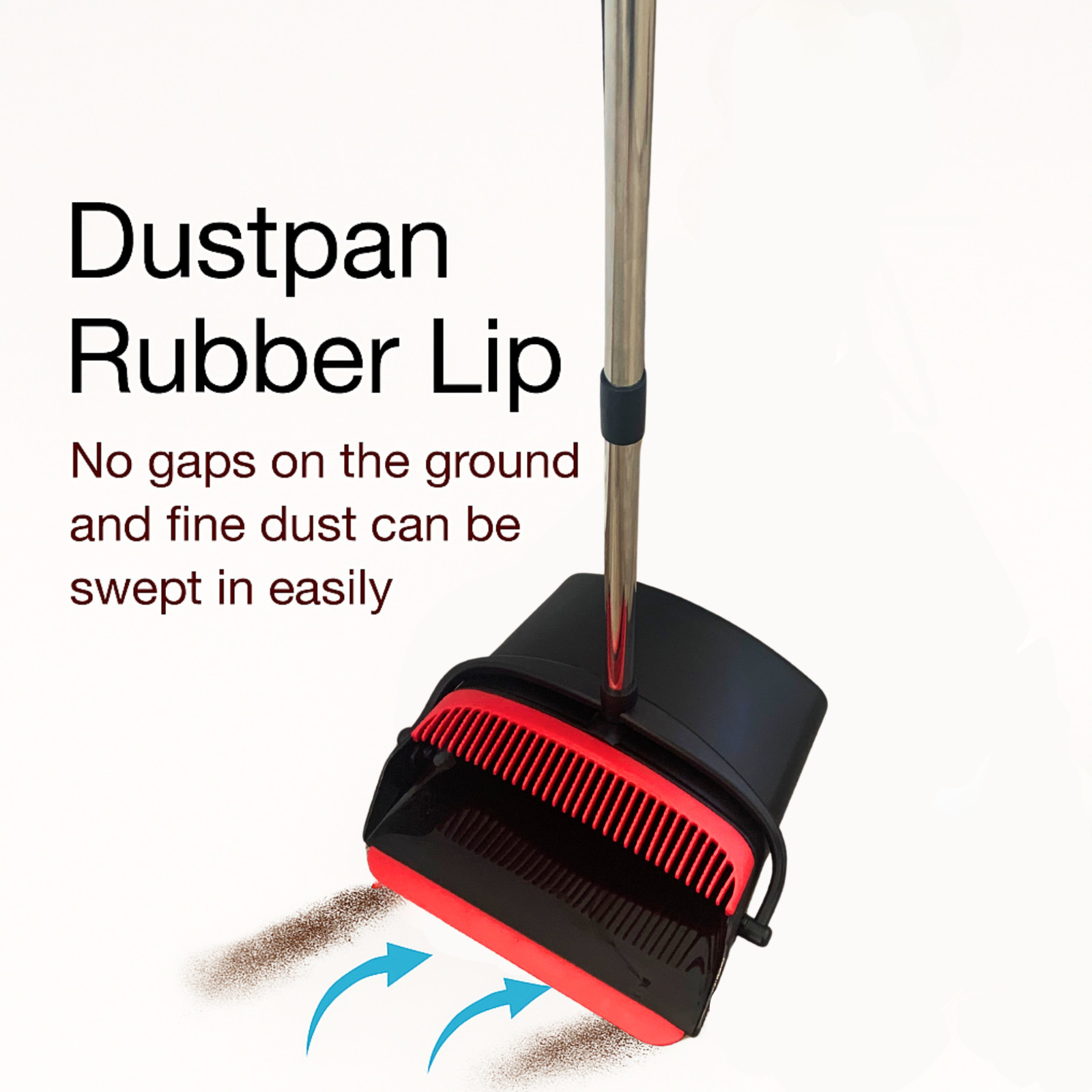 awnii Broom and Dustpan Combo Set, Adjustable Handle , for Home Offices Hotels