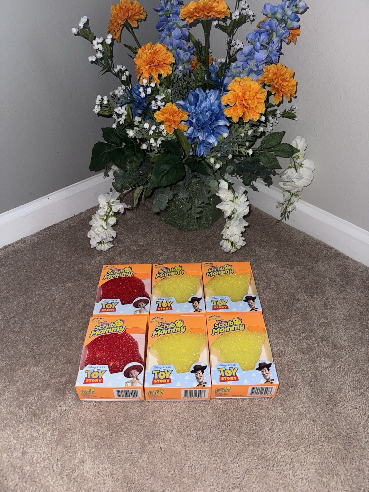 Toy Story 5 Lot Of 6 Scrub Daddy / Scrub Mommy Jessie & Woody