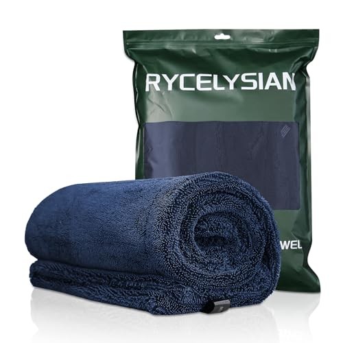24″ x 36″ Twisted-Loop Car Drying Towel, 1500GSM Microfiber Cleaning Cloth