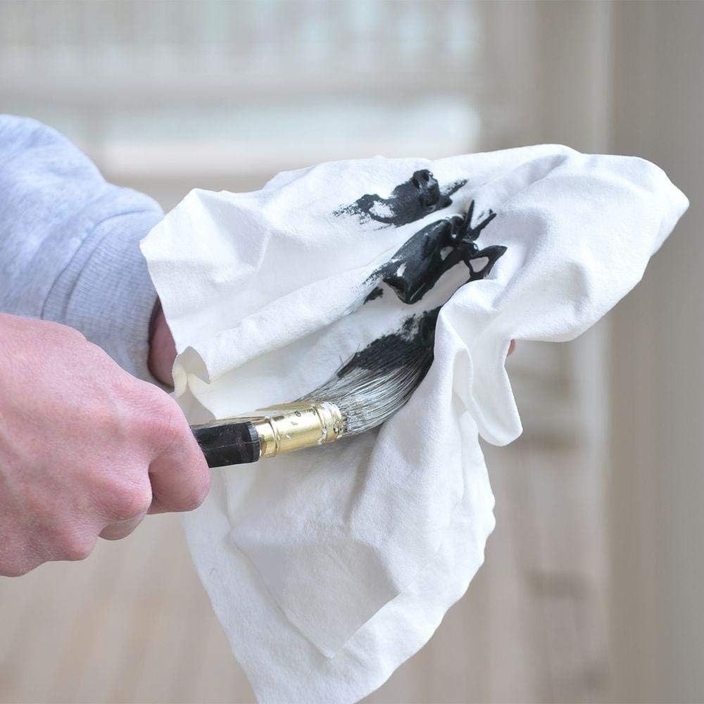 Bulk Cleaning Rags – White Knit T-Shirt Towels (5 lbs) for Home, Auto, Garage, P