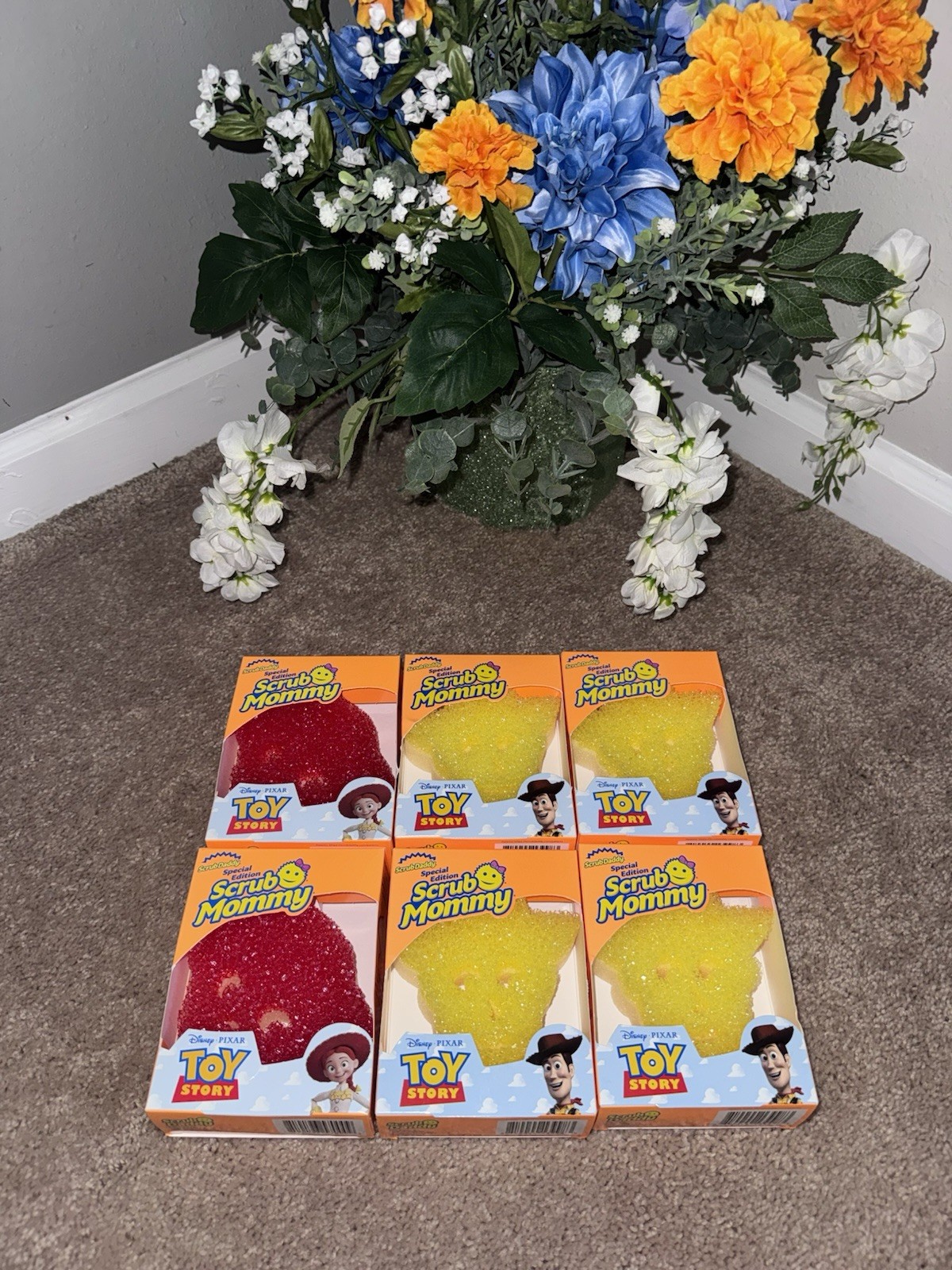 Toy Story 5 Lot Of 6 Scrub Daddy / Scrub Mommy Jessie & Woody