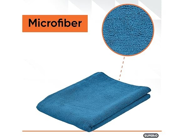 Superio Microfiber Squeegee XL Mopping Towels Multicolor 20×30 inches