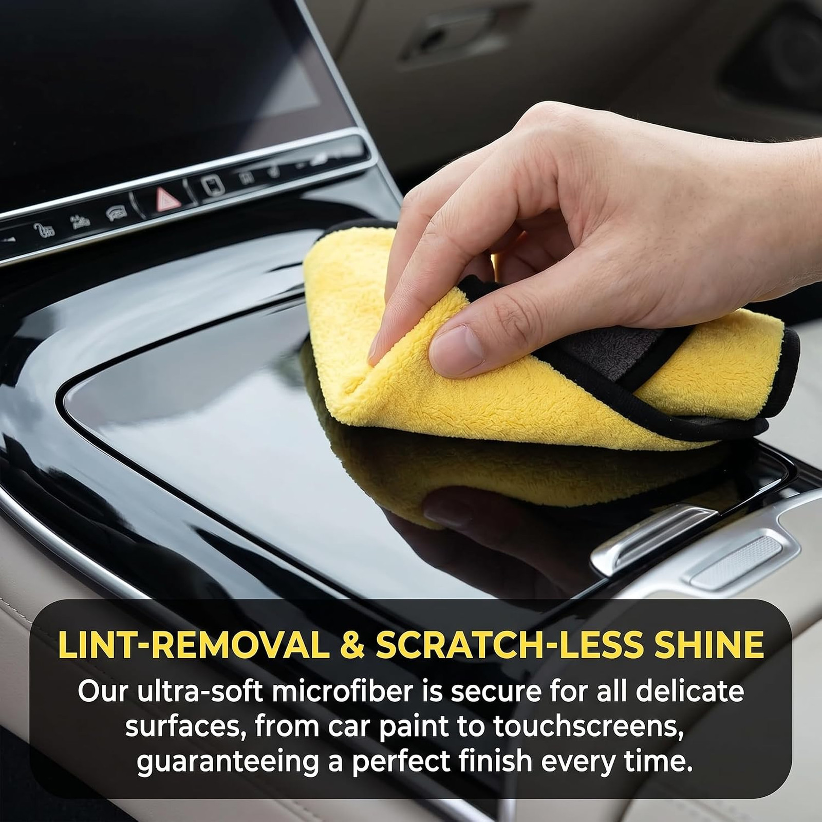 Microfiber Car Towels 11.8×15.7 Inches Coral Velvet Absorbent Drying Cloths (10