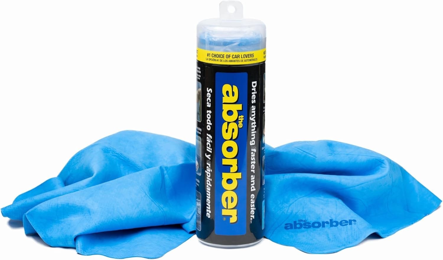 the absorber Large 27-Inch x 17-Inch, Blue – Synthetic Drying Chamois Cloth …