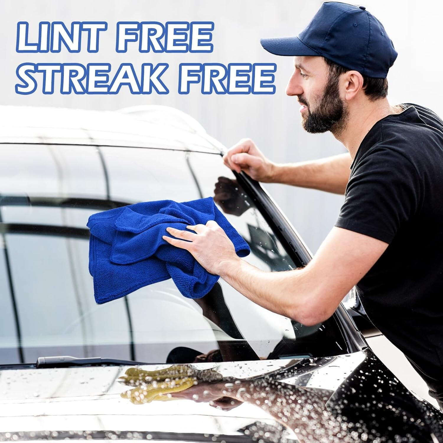2 Pack Microfiber Cleaning Cloth for Cars, 24″ X 31″ Car Microfiber Towels, S…