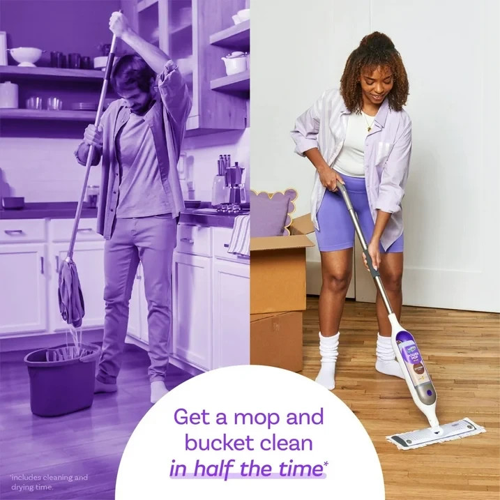 Swiffer Power Mop Wood Quickdry Floor Cleaner – 2 Pack 25.3 oz. each