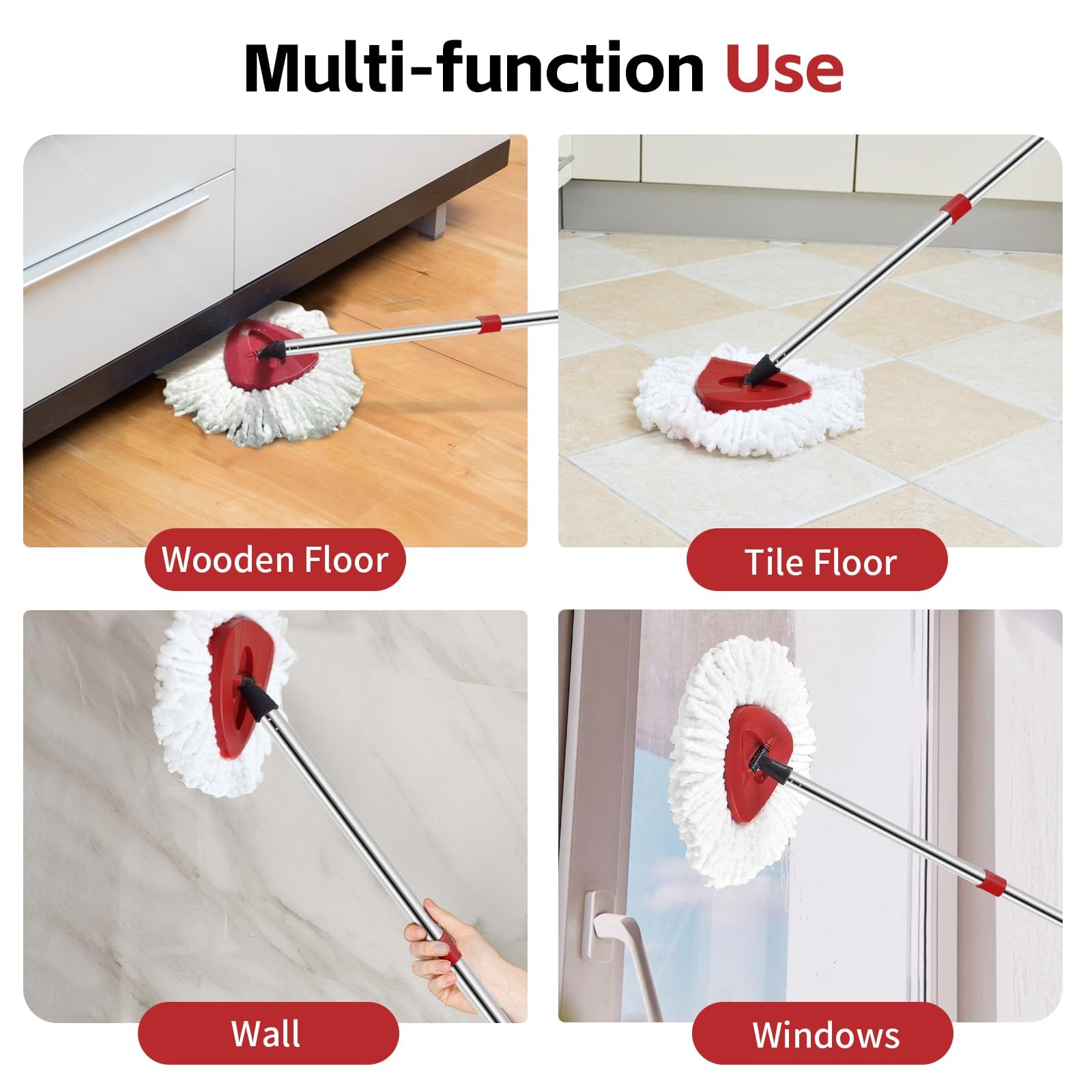 Mop Replace Head for O Cedar EasyWring Spin Mop Replacement Head Handle